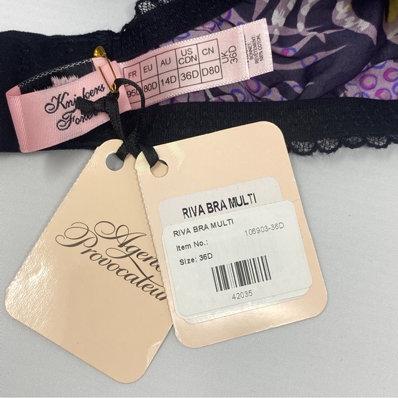 Agent Provocateur Riva Multi Silk Bra NWT $165 - Picture 14 of 16